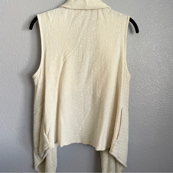 Anthropologie Puella Open Front Flyaway Cardigan Vest Size M - Picture 4 of 8